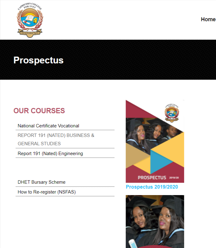 Capricorn TVET College Prospectus 2023 (Download PDF) » SANotify