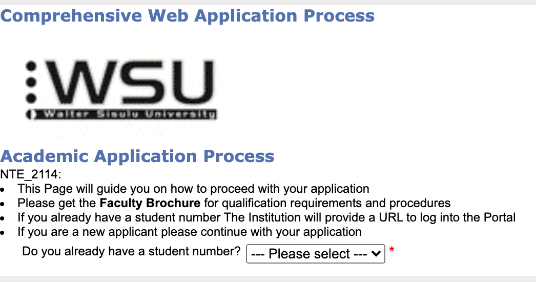 WSU Online Applications 2024 Apply to Walter Sisulu University » SANotify